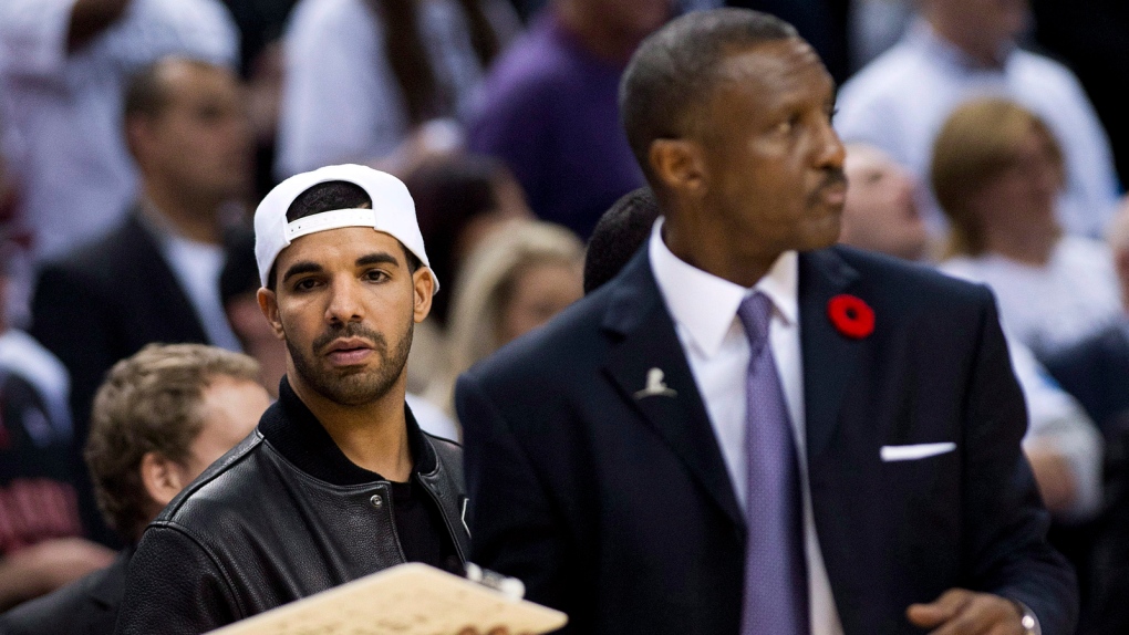Drake at Raptors game