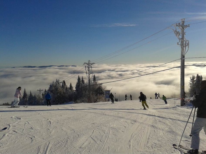 A breath-taking view of Mont Tremblant when the hill was above the clouds first thing in the morning on Dec. 13, 2014. (Mark Flaro/CTV Viewer)