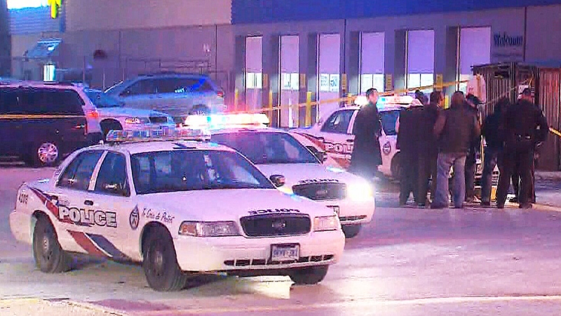 The scene at the Agincourt Mall where a man was shot on Thursday, Dec. 18, 2014.