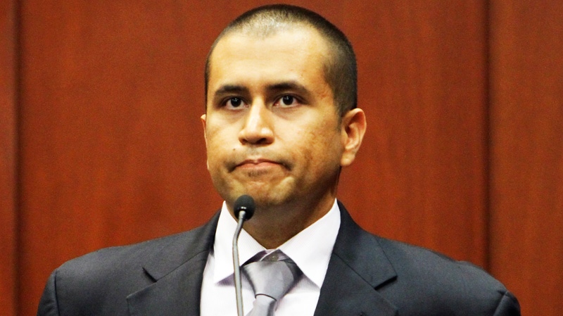 George Zimmerman appears during a bond hearing in Sanford, Fla., on Friday, April 20, 2012. (Orlando Sentinel / Gary W. Green)