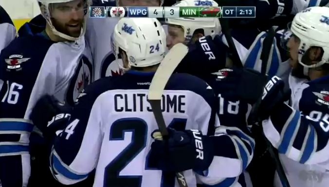 Winnipeg Jets Win against Wild