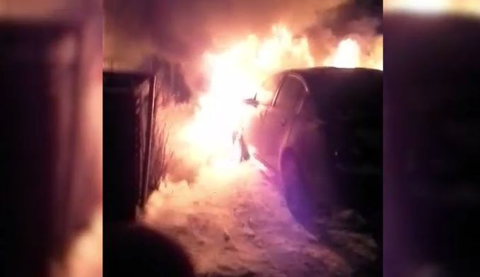 Parkville Drive car fire