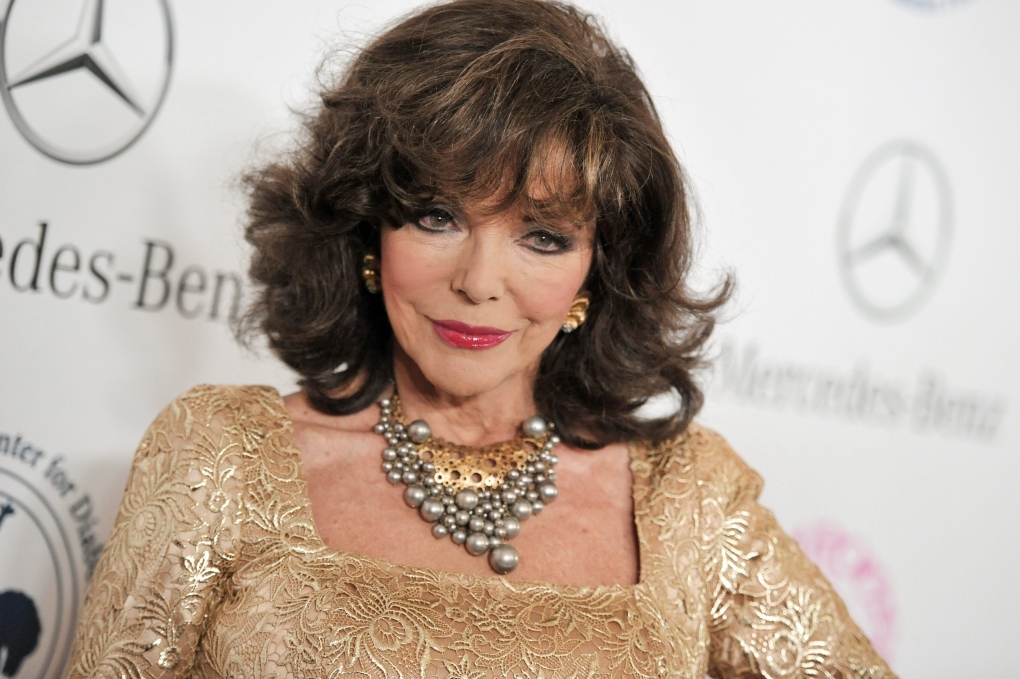 Joan Collins becomes female equivalent of knight