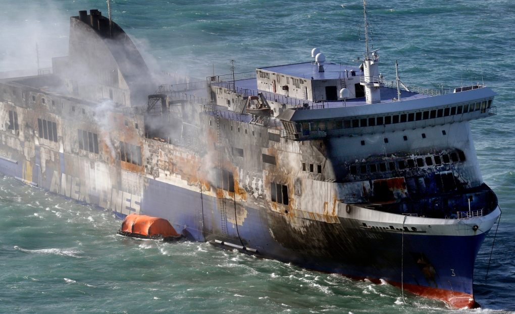 Norman Atlantic ferry burned