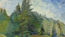 A painting from the TDSB collection is shown. 