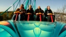 Canada's Wonderland gave passengers their first ride on the Leviathan roller coaster on Friday, April 27, 2012.