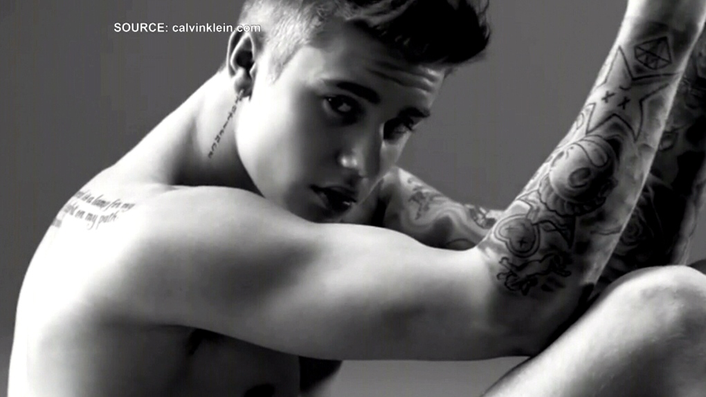Bieber becomes an underwear model