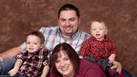 A photo courtesy of Facebook shows Shannon Wheaton with his wife Trena, and two sons Benjamin and Timothy.