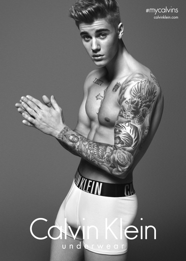 Justin Bieber in Calvin Klein ad
