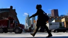A woman walks in downtown Toronto on Wednesday, Jan. 7, 2015. (Frank Gunn/THE CANADIAN PRESS)