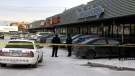  A male suspect is in hospital following a shooting during an attempted jewelry store theft in Toronto's east end, Thursday, Jan. 8, 2014.