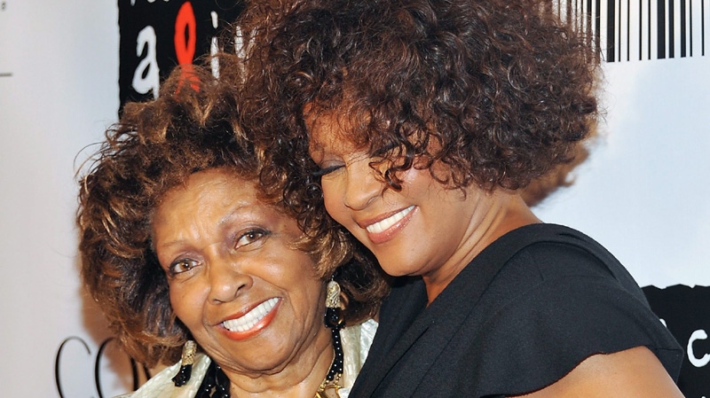 In this Sept. 30, 2010 file photo, singers Cissy Houston, left, and her daughter Whitney Houston arrive at the "Keep A Child Alive Black Ball" at the Hammerstein Ballroom in New York. 