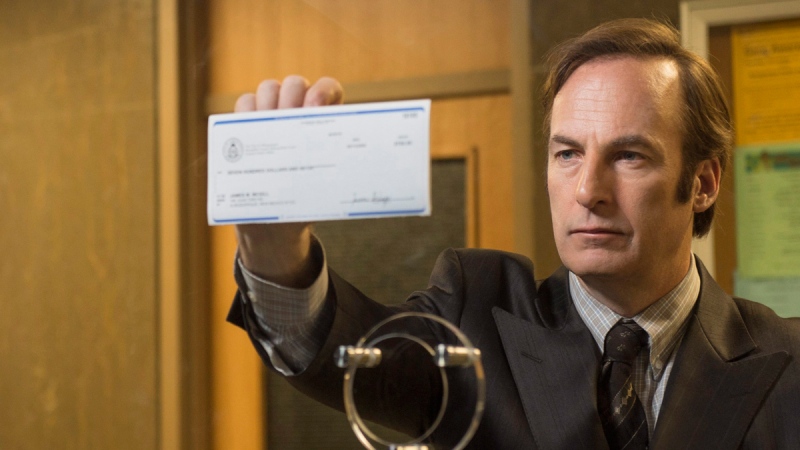 Bob Odenkirk as Saul Goodman in a scene from 'Better Call Saul'. (AP / AMC, Ursula Coyote)