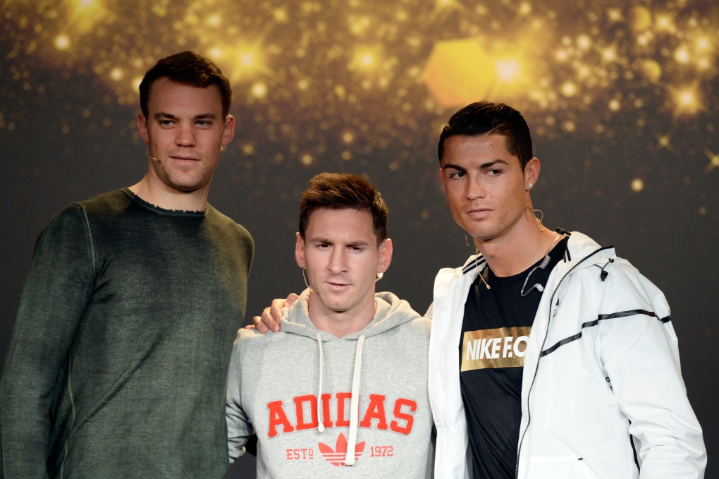 Messi, Ronaldo, Neuer