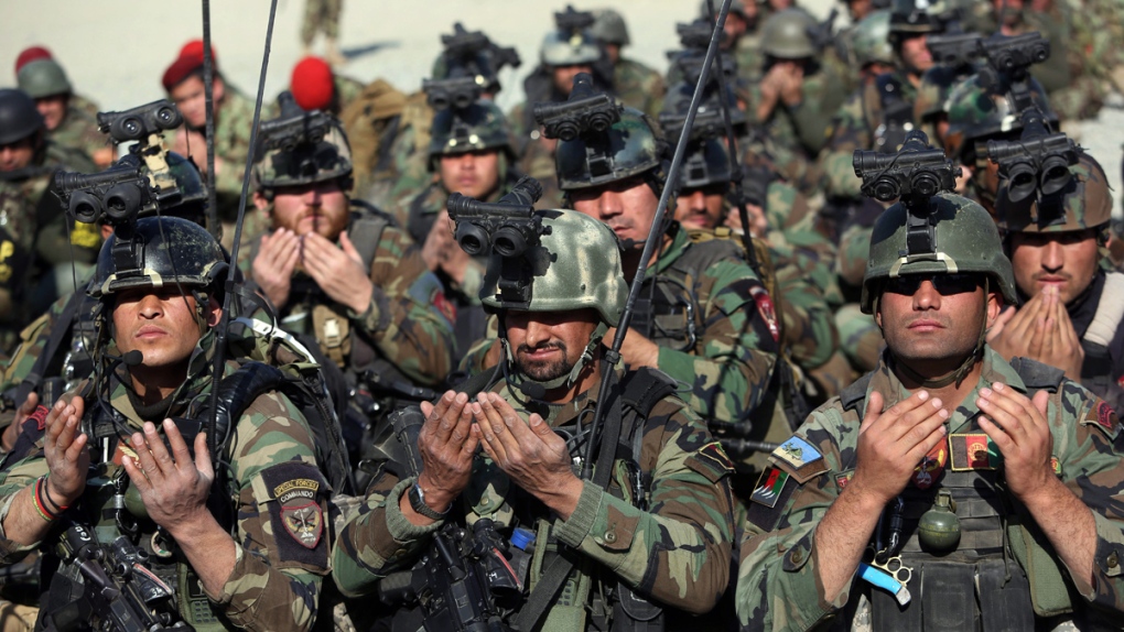 Afghan security forces east of Kabul