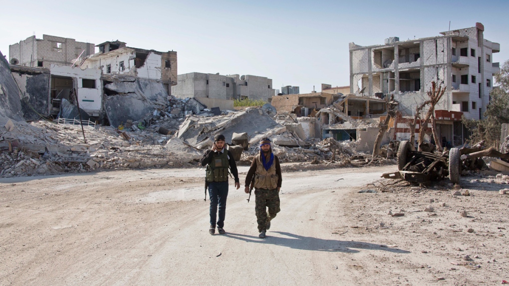 Kurdish People's Protection Units in Kobani, Syria