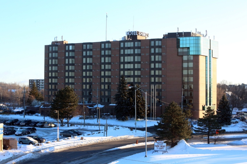 The Chimo Hotel, the scene of a evacuation and police investigation, is shown in Ottawa on Wednesday, January 21, 2015. THE CANADIAN PRESS/Fred Chartrand