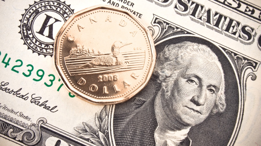 Canadian dollar against the U.S. money