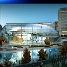 A sketch of Ottawa's future Congress Centre looks like a tulip laying on its side