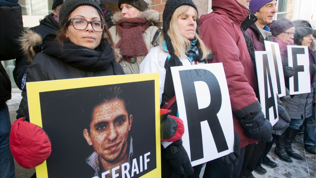 Rally for Raif Badawi in Montreal