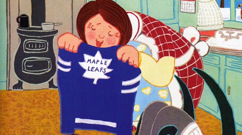 llustration from the book The Hockey Sweater