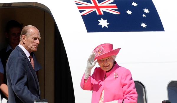 Queen Elizabeth II and Prince Philip in Melbourne