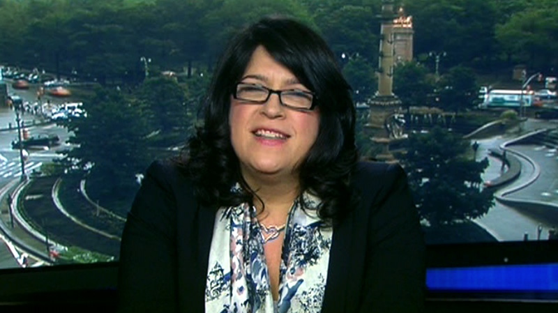 E.L. James speaks to Canada AM about the success around her best-selling erotic fiction trilogy, '50 Shades of Grey,' Friday, May 11, 2012.