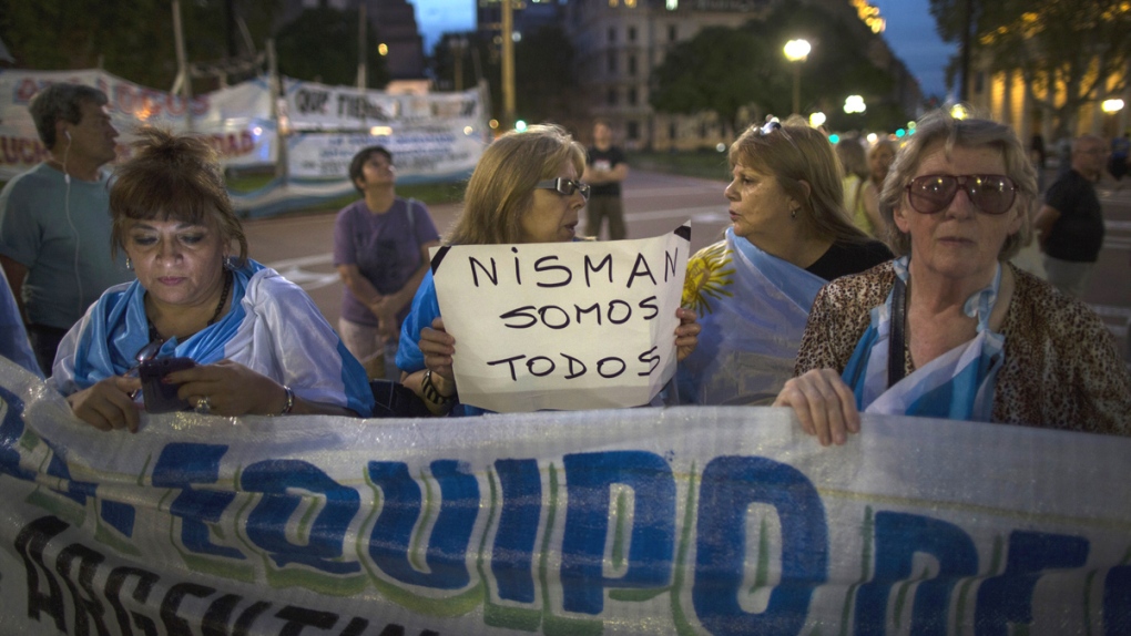 Alberto Nisman protest in Buenos Aires