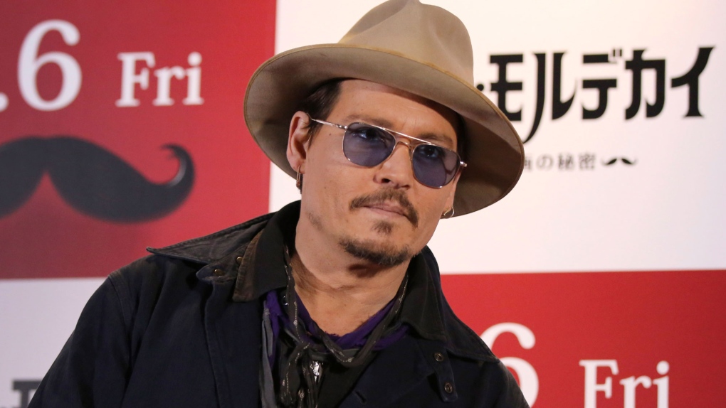 Johnny Depp promotes 'Mortdecai'