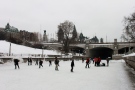 Paramedics say 2 women in their 30s are recovering after falling through the ice on the Rideau Canal skateway Feb. 8, 2015. They were treated for mild hypothermia.