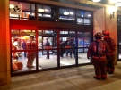 Firefighters are seen at the Loblaws location on Carlton Street after reports of a strange odour prompted an evacuation of the building on Wednesday, Jan. 28, 2015. (CP24/Cristina Tenaglia) 
