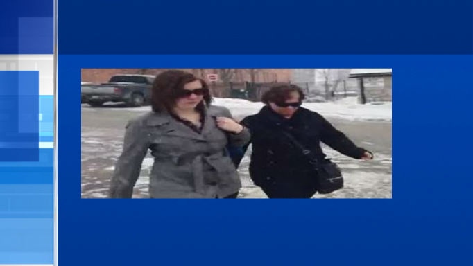 Kathryn Thompson leaves the Barrie Courthouse on Thursday January 29, 2015 after pleading guilty to 11 charges. (Katherine Ward / CTV Barrie)