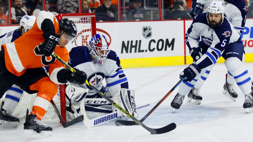 Jets lose second straight, fall to Flyers
