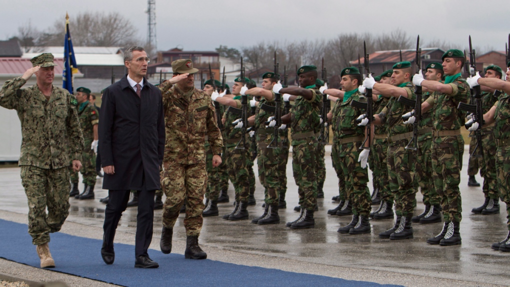NATO Secretary General Jens Stoltenberg, 2nd left