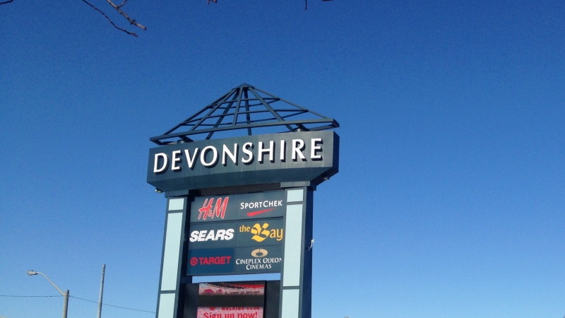 Devonshire Mall is seen in this file photo in Windsor, Ont., on Jan.30, 2015. (Sacha Long / CTV Windsor)