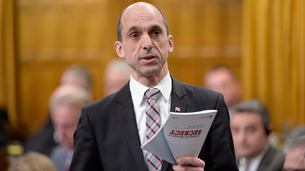 Public Safety Minister Steven Blaney in the House