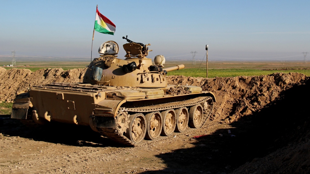 Kurdish peshmerga forces fight ISIS in Iraq