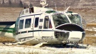 Two men were taken to hospital after a hard landing north of Springbank.