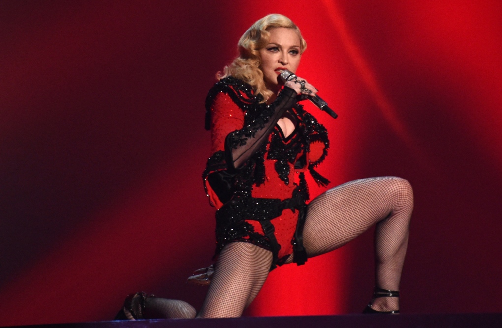 Madonna performs at Grammys 2015