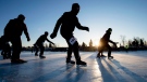 Skaters make their along the Rideau Canal Skateway during the 32nd annual Winterlude Triathlon in Ottawa on Saturday, Jan. 31, 2015. (Justin Tang / THE CANADIAN PRESS)
