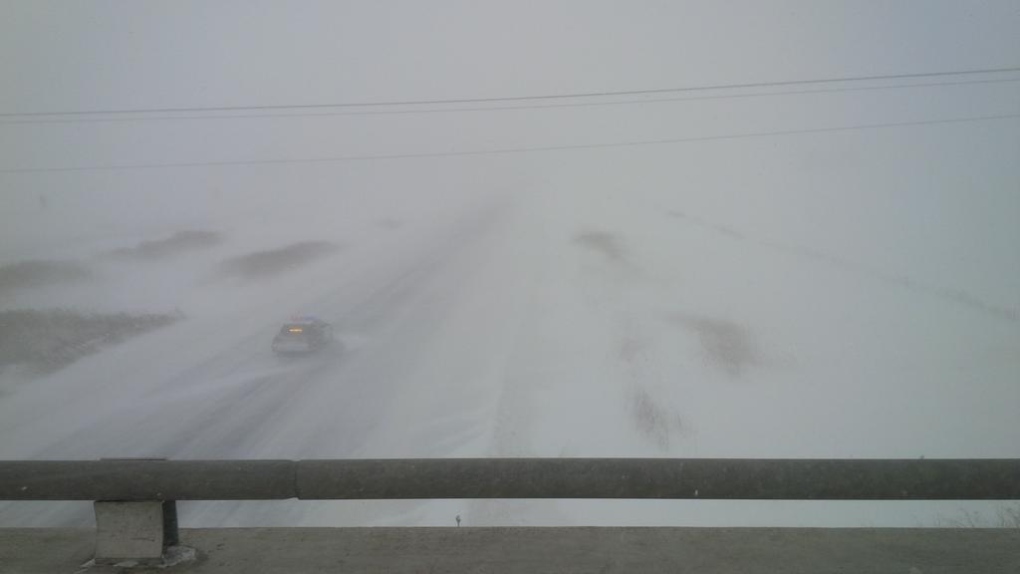 Highway 402 snow squalls