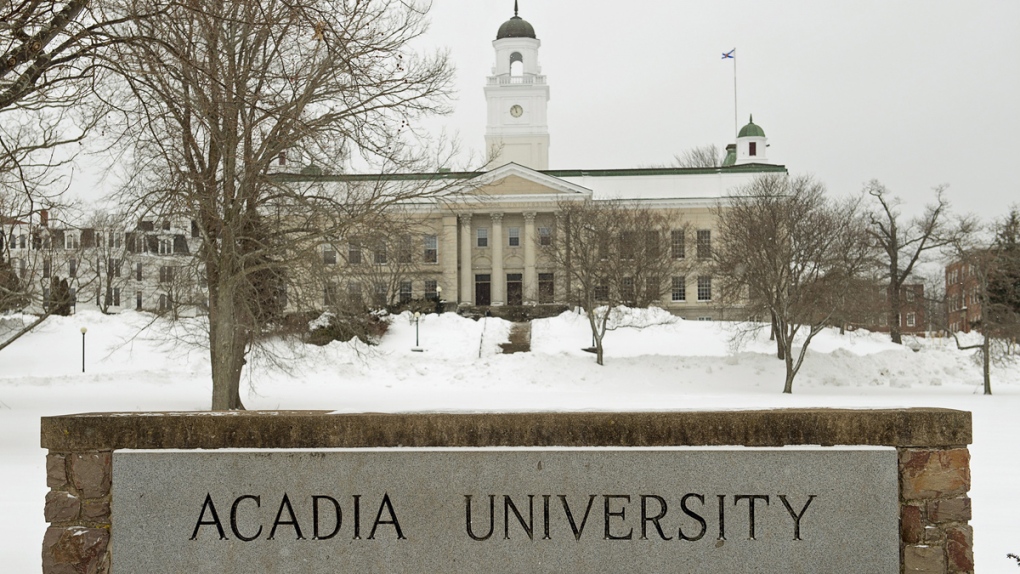 Acadia University is seen in Wolfville, N.S.