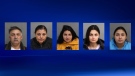 These five members of the Zakrzweska family were charged by Toronto Police connection with stolen goods.