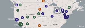 Interactive measles map