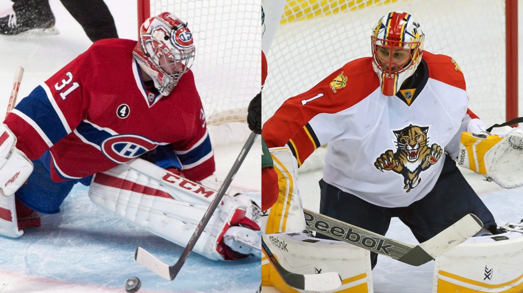 Carey Price (left) will face Roberto Luongo in a b