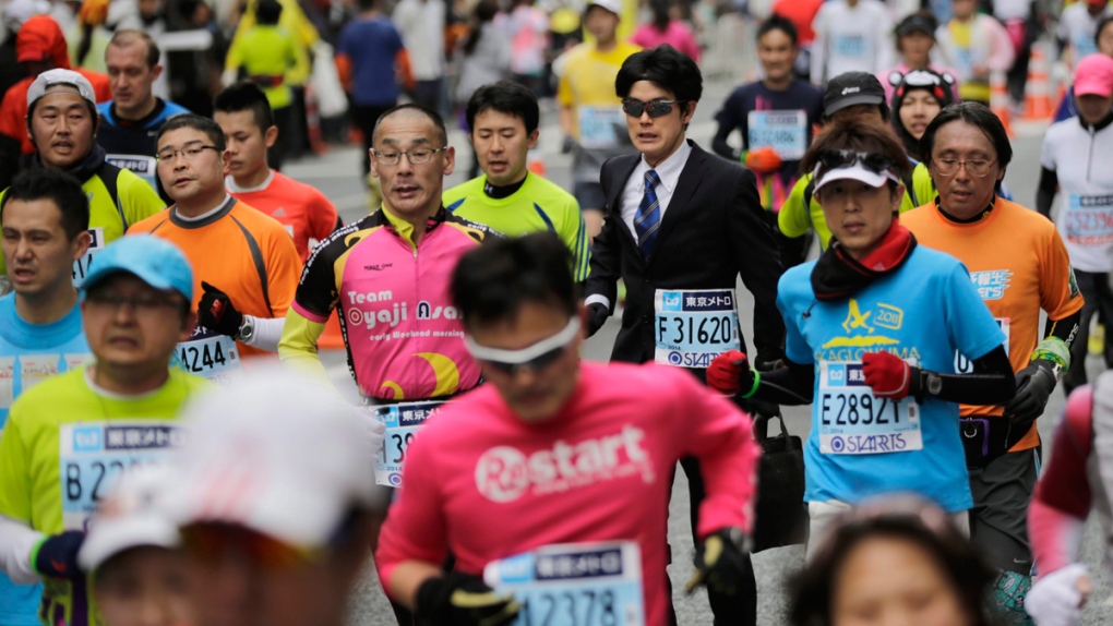 At the 2014 Tokyo Marathon