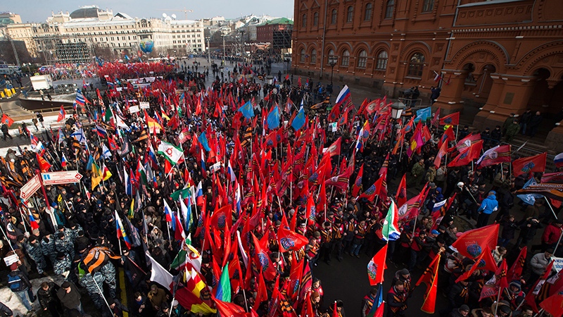 Activists from Russia’s Anti-Maidan movement