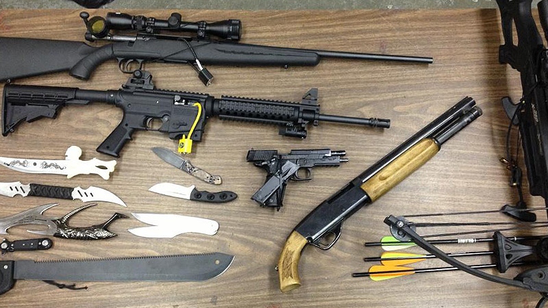 Spruce Grove RCMP seized weapons