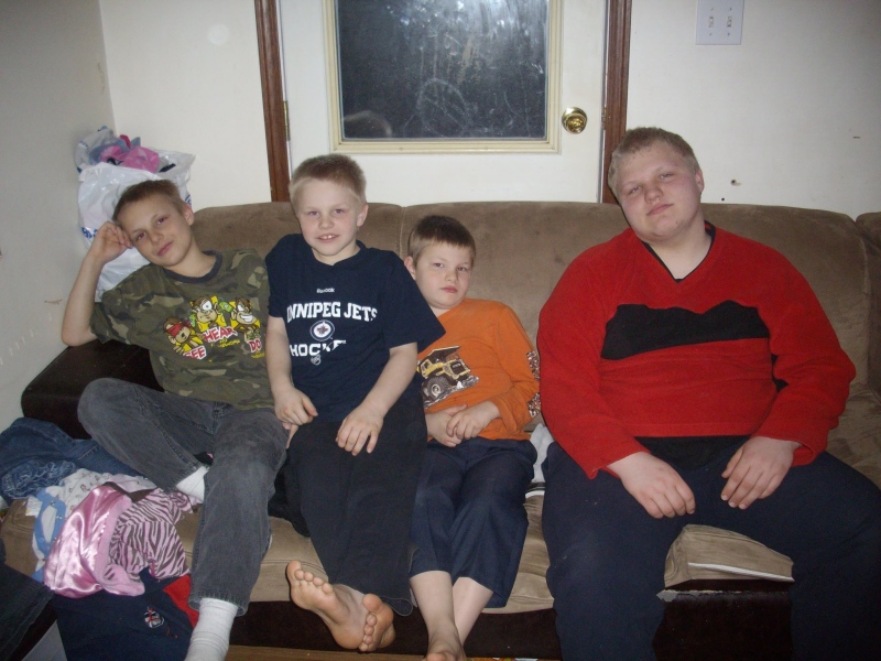 Four boys who died in a farmhouse fire in rural Manitoba have been identified by neighbours as (from left) Timmy, Danny, Henry and Bobby Froese. (Facebook / Bobby Froese)