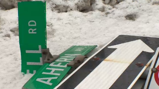 Street signs down in Halifax 